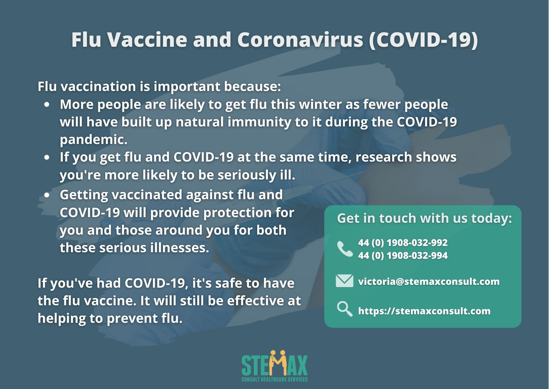 Getting a flu shot this year is more important than ever.
