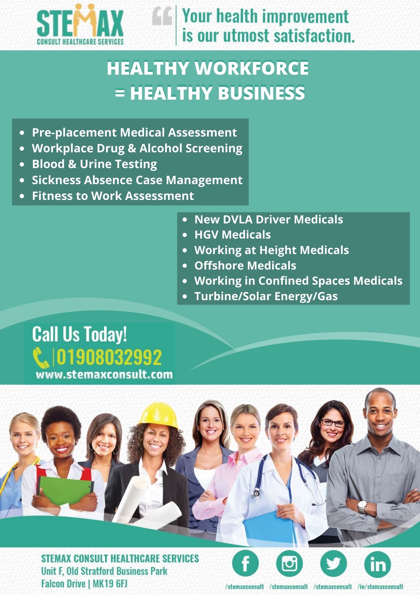 HEALTHY WORKFORCE = HEALTHY BUSINESS