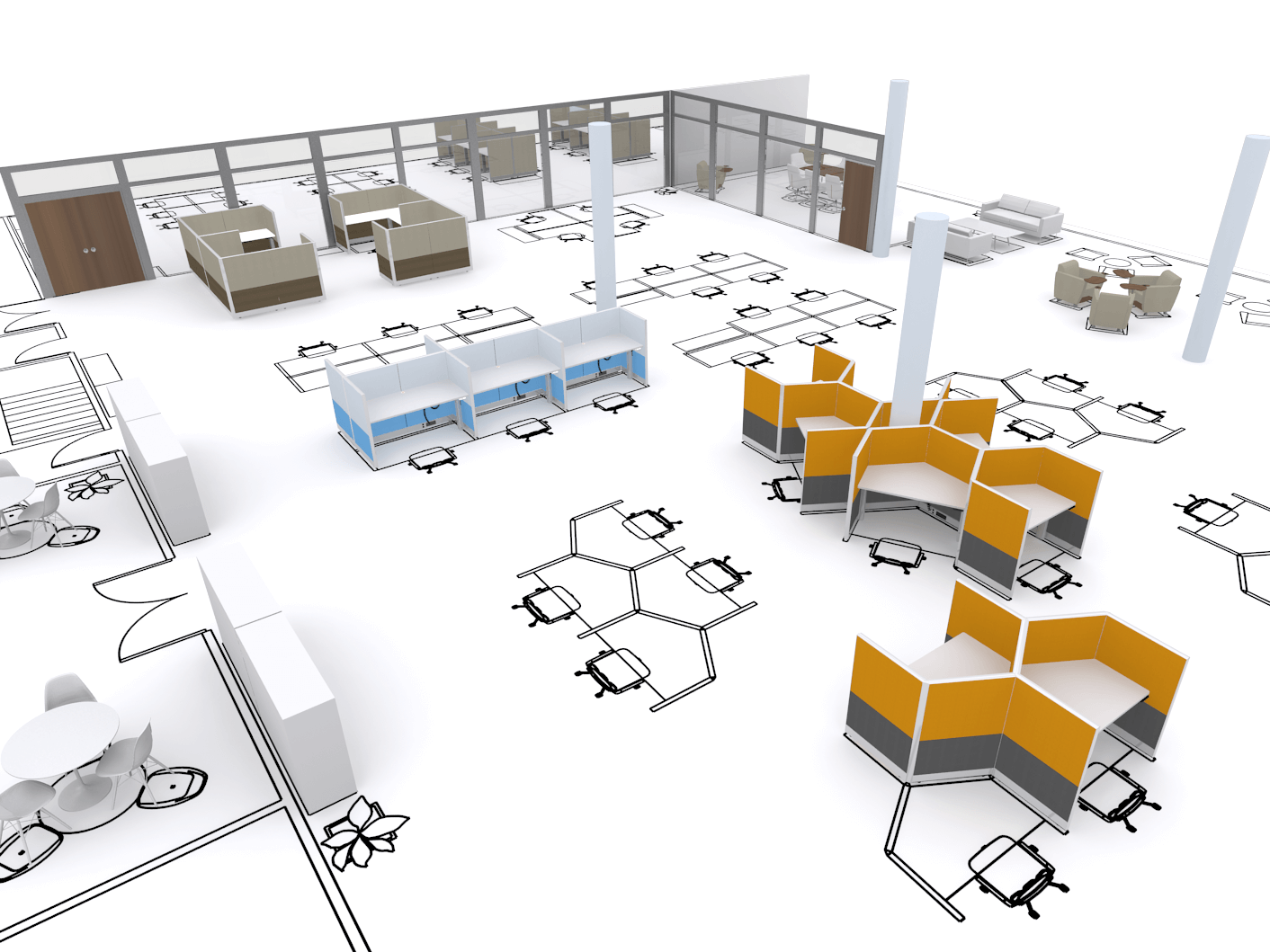 How To Create Working Zones In An Open Plan Office Milton Keynes