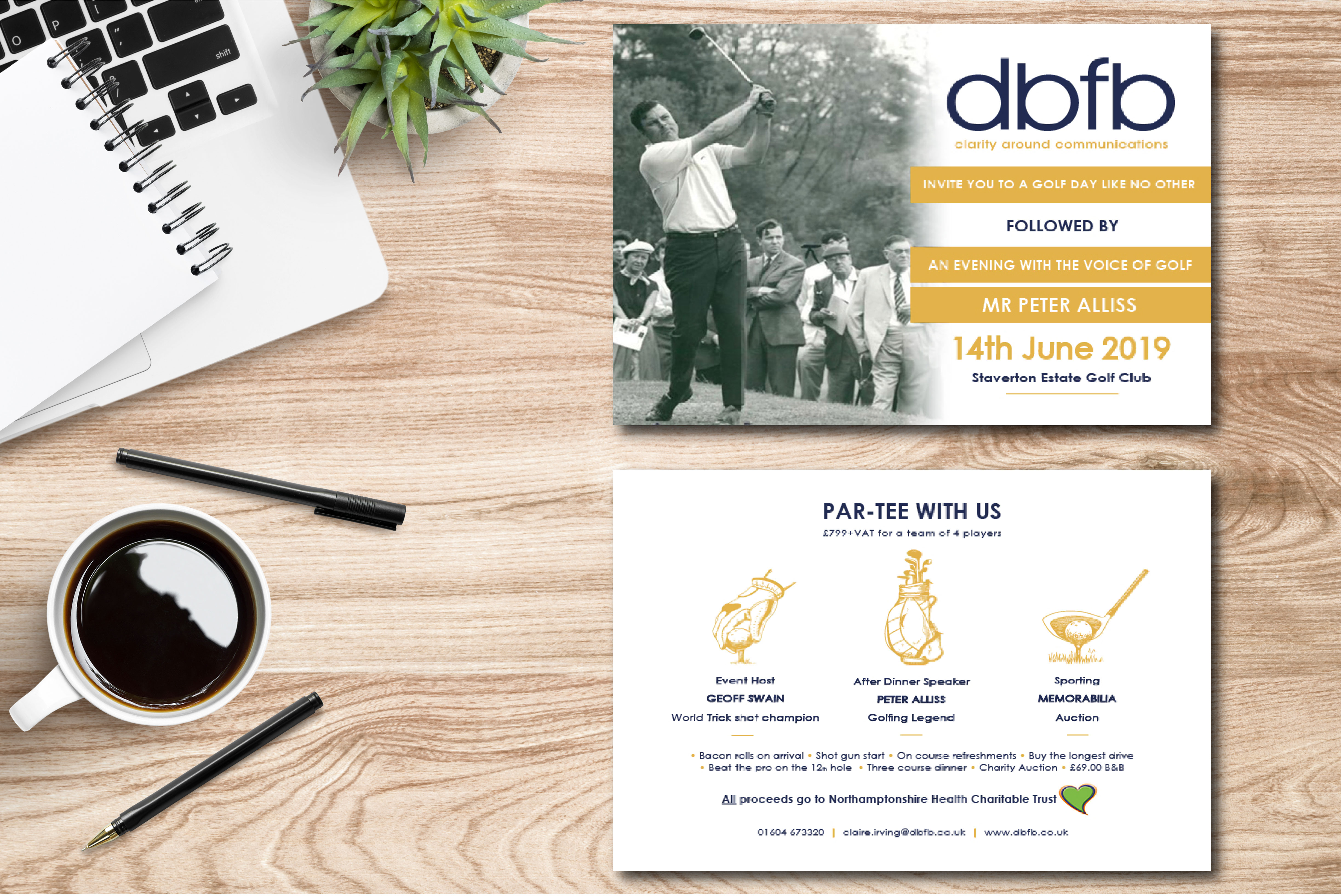 dbfb are proud to present their first annual golf day followed by ‘an evening with Peter Alliss’