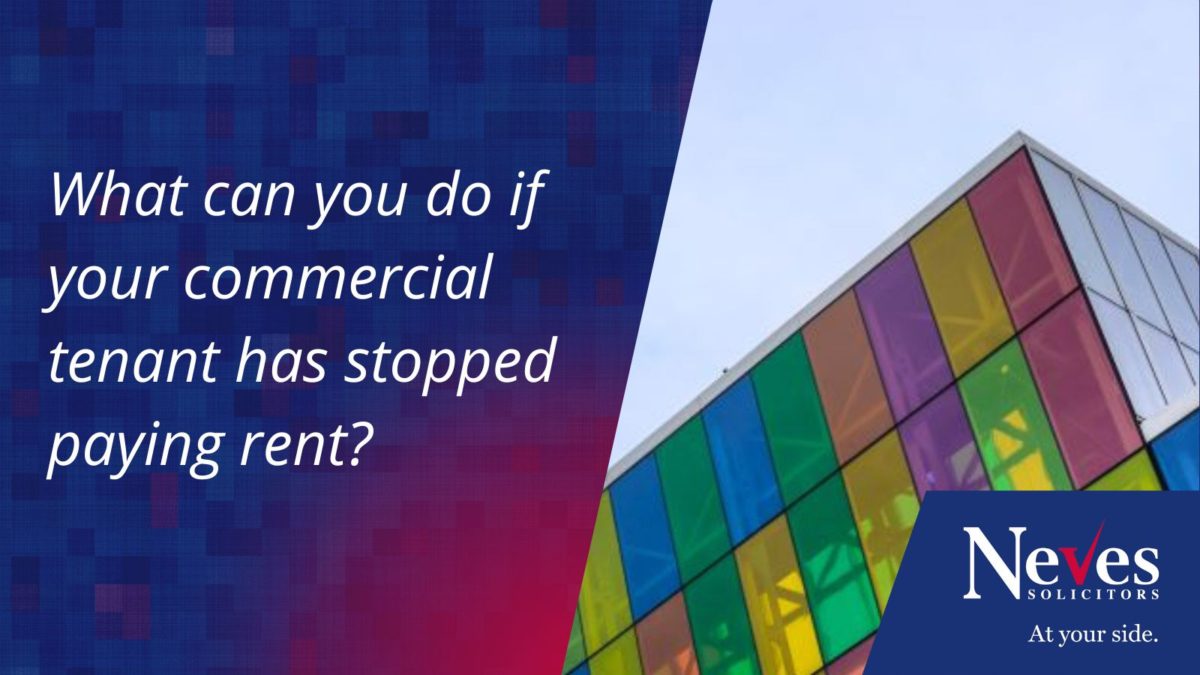 Stopped Rent My commercial tenant has stopped paying rent, what are my options ...