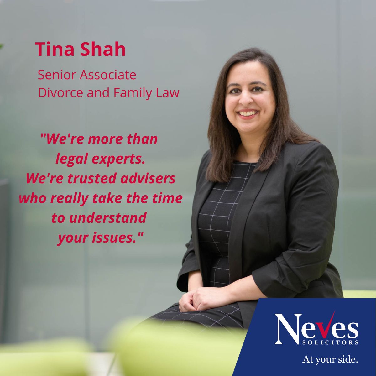 Tina Shah, Senior Associate, Divorce and Family Law