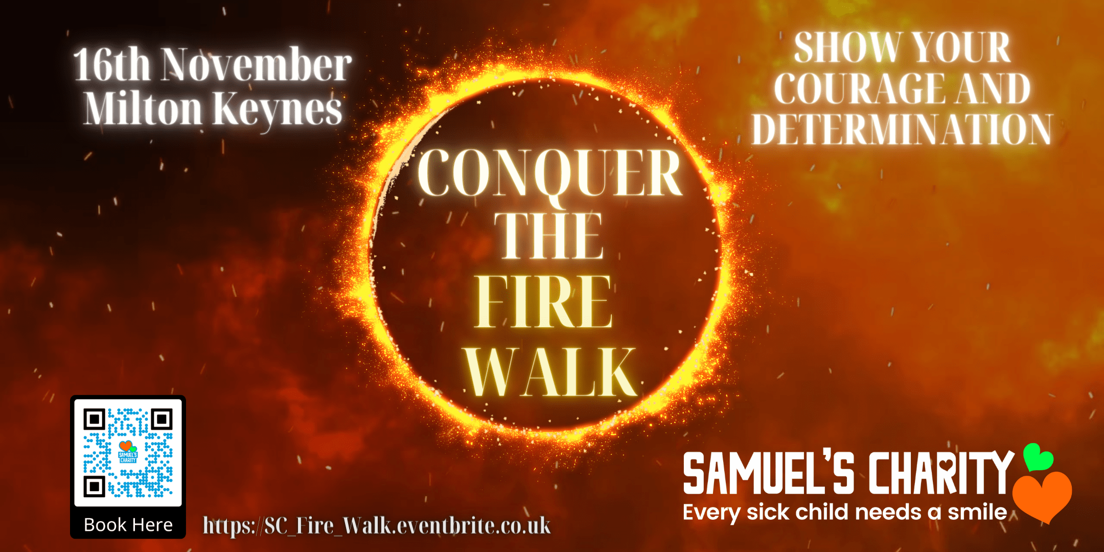Fire Walk samuels charity