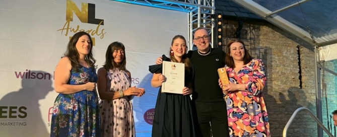 Shows hireful receiving award