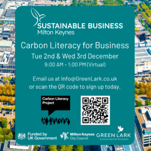 Carbon Literacy for Business – 2nd and 3rd December | Northamptonshire Chamber of Commerce