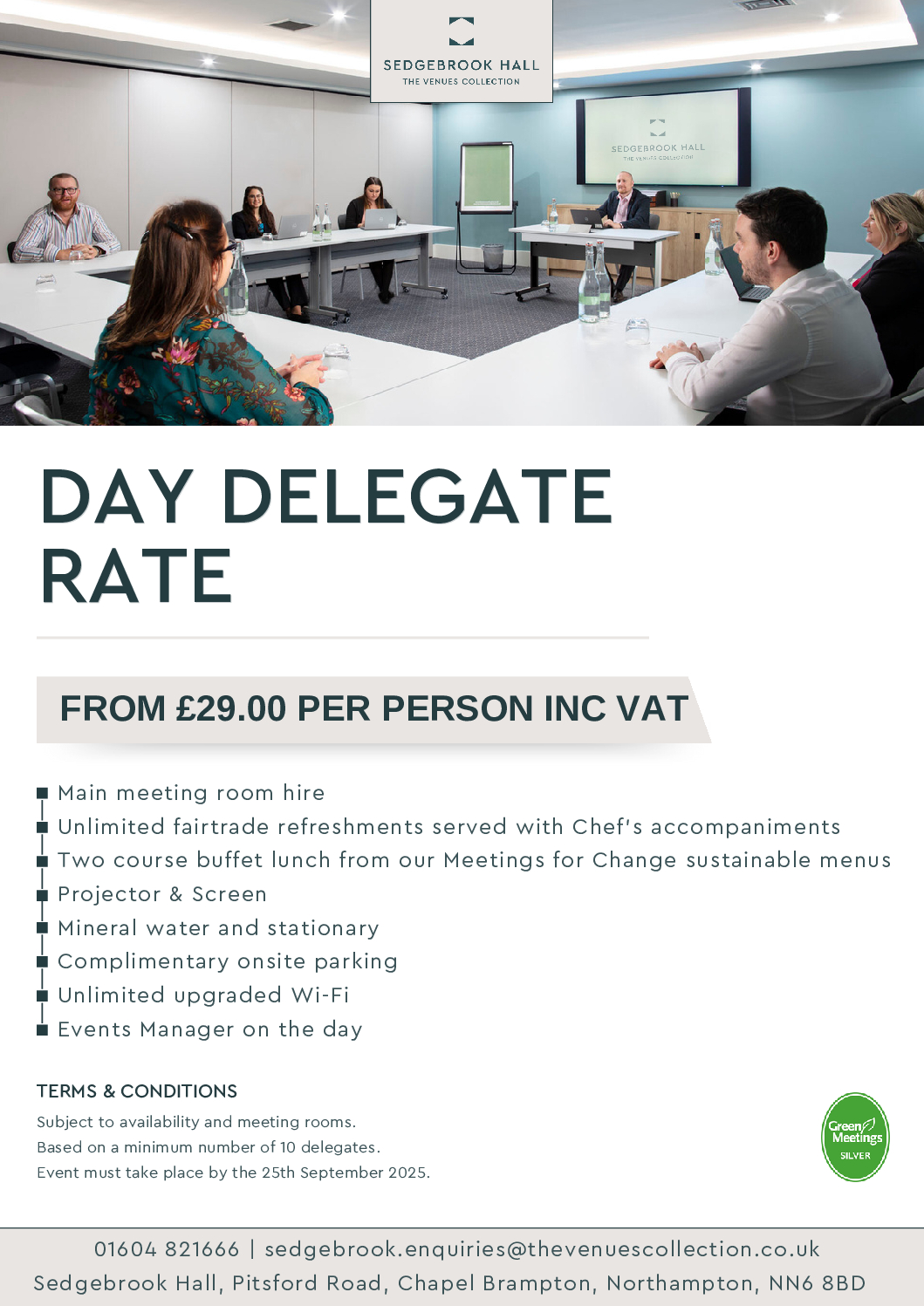Sedgebrook Hall – Eat, Meet, Sleep | Northamptonshire Chamber of Commerce