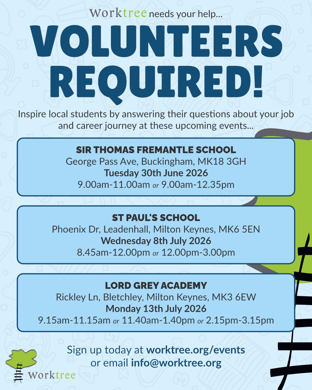 Worktree Seeks Volunteers for School Career Talks | Northamptonshire Chamber of Commerce