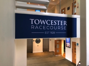 Towcester Racecourse Sign
