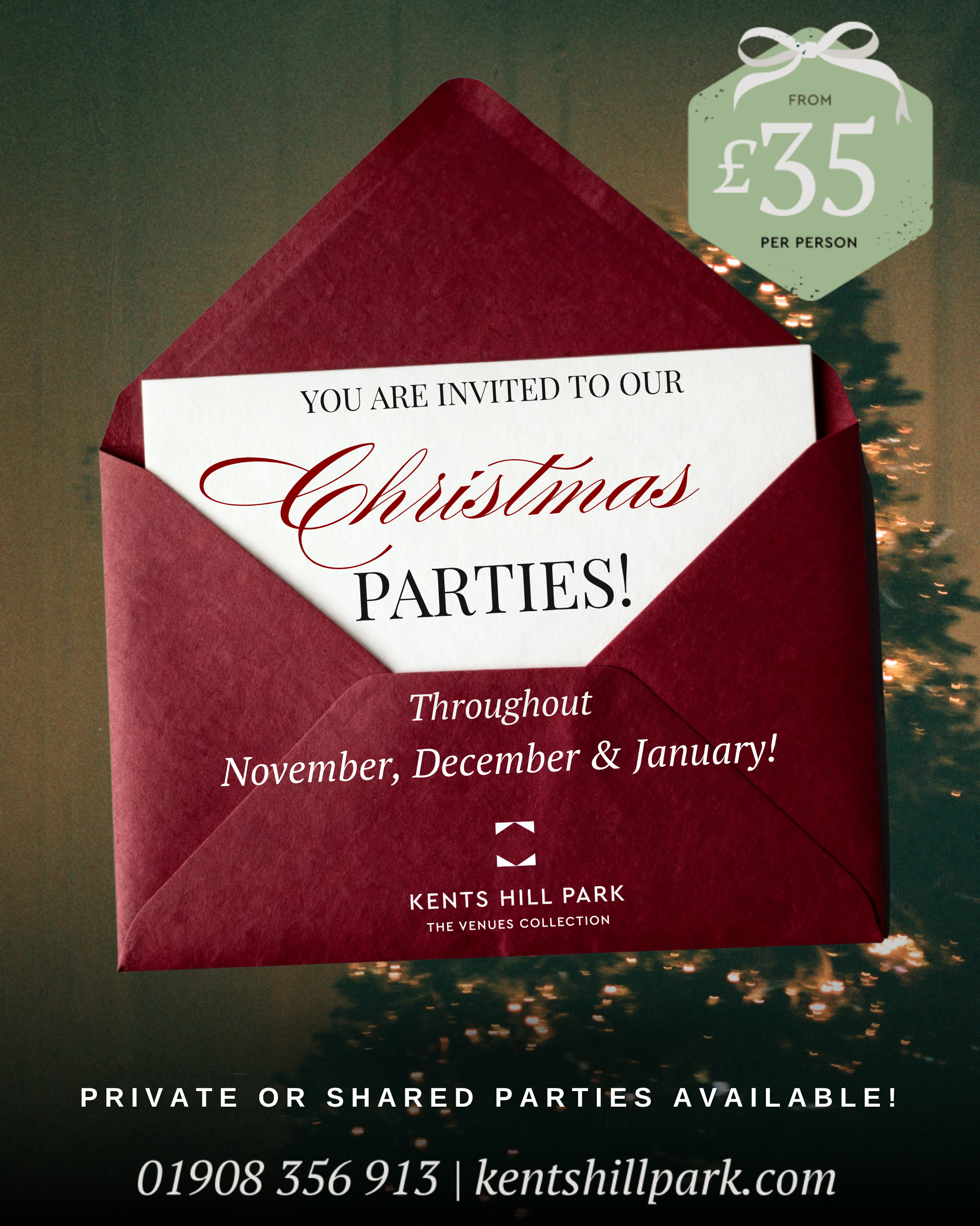 CHRISTMAS PARTIES AT KENTS HILL PARK | Northamptonshire Chamber of Commerce